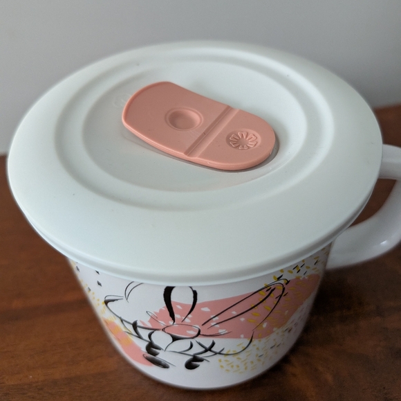 Corningware Disney Minnie Mouse Soup Mug with Pink and Black Design 20 Oz - Picture 2 of 9